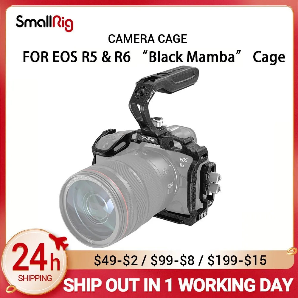 SmallRig Black Mamba Camera Cage with HDMI cable clamp and SmallRig Black Mamba Camera Cage with HDMI cable clamp and