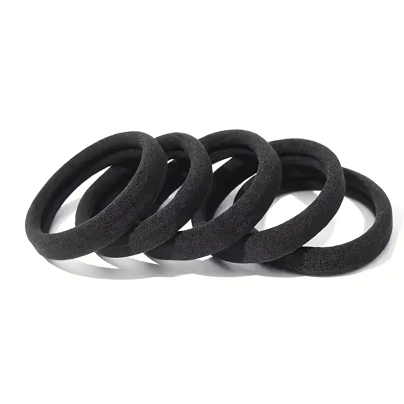 Hair Bands 50/100pcs Black for Women Girls High Elastic Rubber Band Hair Ties Ponytail Holder Scrunchies