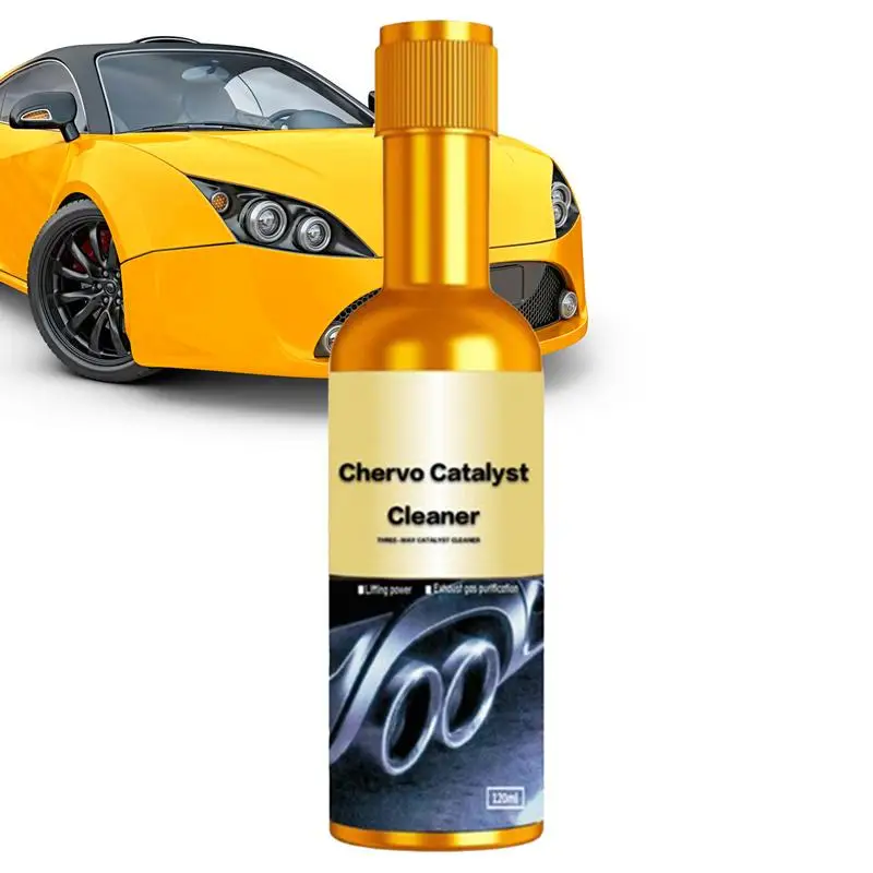 Car Engine System Cleaner 120ml Catalytic Converter Cleaner High Concentration Multi-Effect Catalyst Anti-Carbon Cleaning Agent