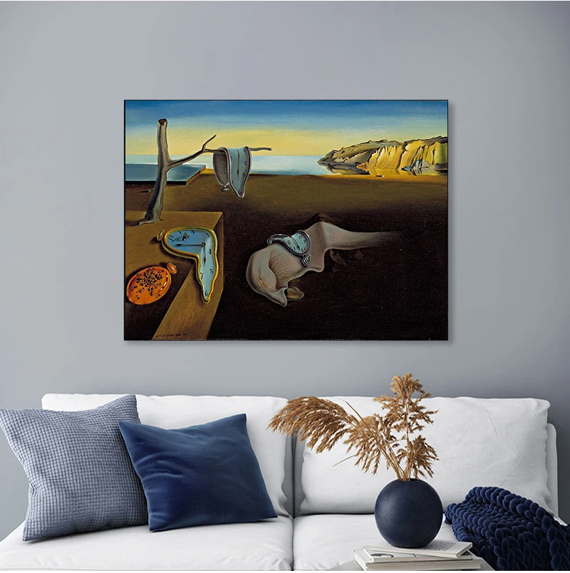 La Memoria Salvador Dalí Los Relojes Cuadro Salvador Dalí, La