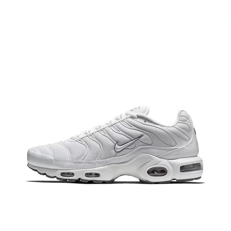 thumbnail image 1 of Zapatillas de running Nike Air Max Plus TN para hombre y mujer, cómodas, transpirables, antideslizantes, con amortiguación de aire duradera, amortiguación en color naranja y blanco, 1 of 5