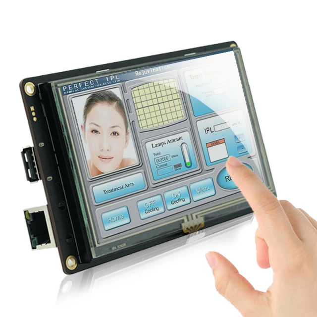 STONE 8.0 Inch TFT LCD Display Module with RS232/RS485/TTL+Controller Board+Software for Equipment Use stone hmi tft lcd touch screen display module with controller board serial interface ttl rs232 rs485