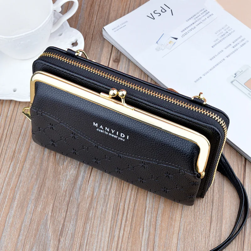 Women Horizontal Wallet Phone Crossbody Bag Female Messenger Bag Large-capacity Card Holder Fashion Girl Wallet women handbags crossbody bags