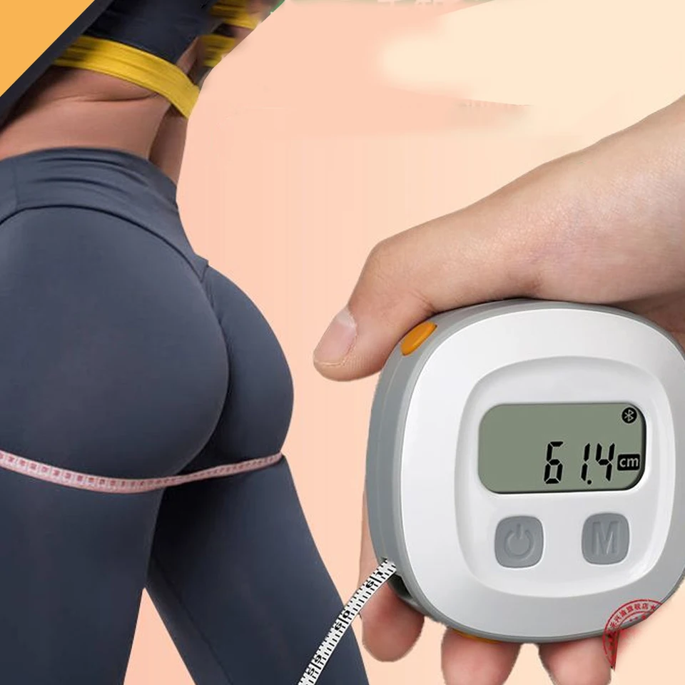 Metro A Nastro Bluetooth Per Corpo, Ricaricabile USB-C, 150 Cm, Con App Fitdays Per Fitness E Tracking Muscolare