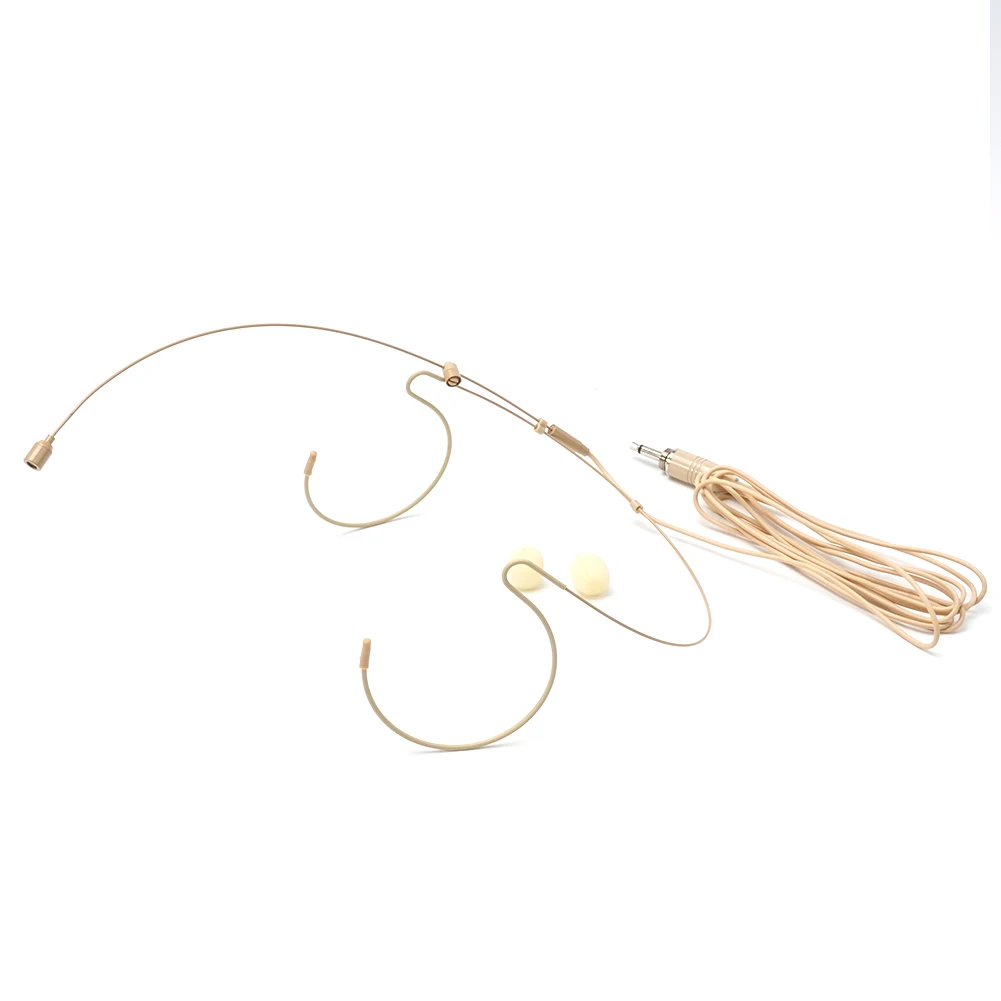 

Headworn Headset Mic 1.2m 100-20KHZ For Wireless Microphone Omnidirectional With Microphone Cover Φ4.0 Mm