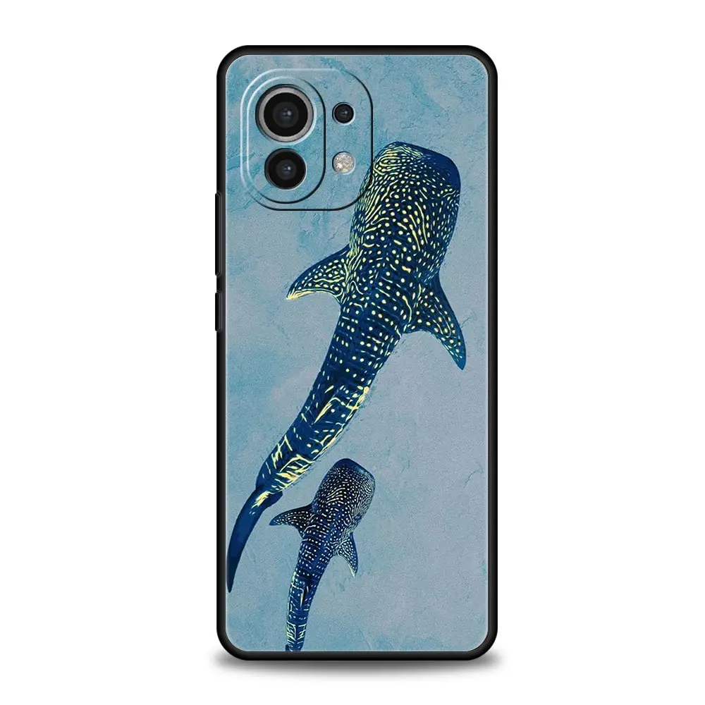 Ocean Whale Shark Swimming Soft TPU Phone Case