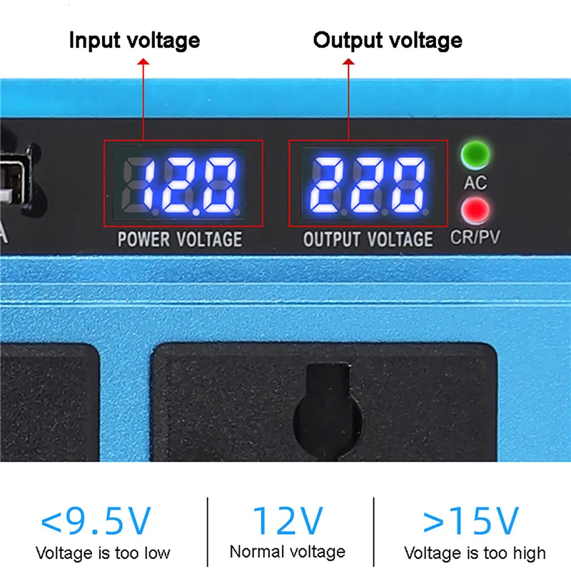 3000W/4000W/5000W Modified Sine Wave Inverter DC 12V to AC 220V Voltage Portable Vehicle Power Converter Adapter LCD Display solar hybrid inverter,car power inverter