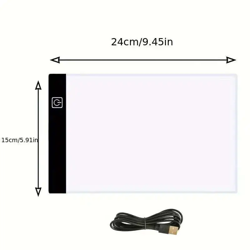 Boyama için LED çizim kopyalama panosu, üç aşamalı kısılabilir boyama tableti A5 boyutunda ışıklı çerçeve, Noel Cadılar Bayramı Şükran Günü hediyesi