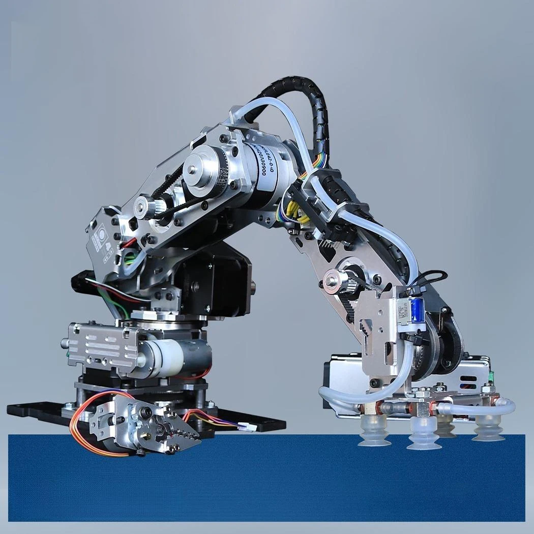 吸盤ポンプ付き4軸ロボットアーム,ステッピングモーター,金属