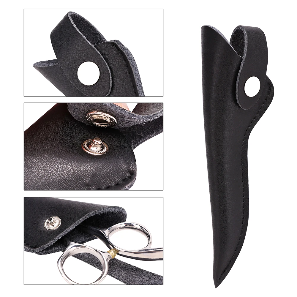 Professional Scissors Protection Cover Salon PU Leather Scissors Bag Portable Haircutting Shear Pouch Barber Accessories