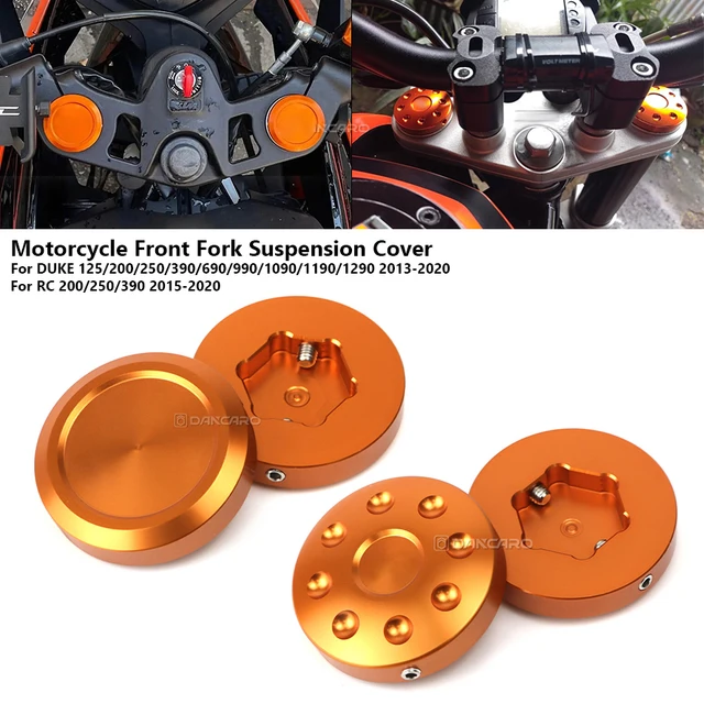 Front Fork Suspension Top Cover Shock Absorber Cap For DUKE 125 200 250 390 RC 250 390 2013-2020 Motorcycle Accessories