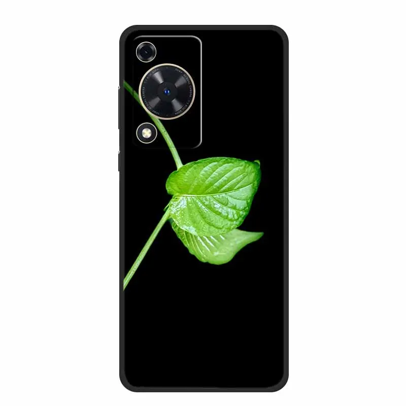 Black Silicone Soft Phone Case with Cartoon Design