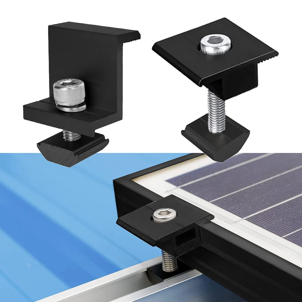 Electrical Supplies End Clamp Medium Clamp Solar Module Solar Power Supplies Adjustable Mounting Pressing Block