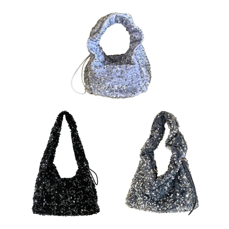 

Современная женская сумка со плиссированным ремешком, идеально подходящая для повседневного использования и покупок.