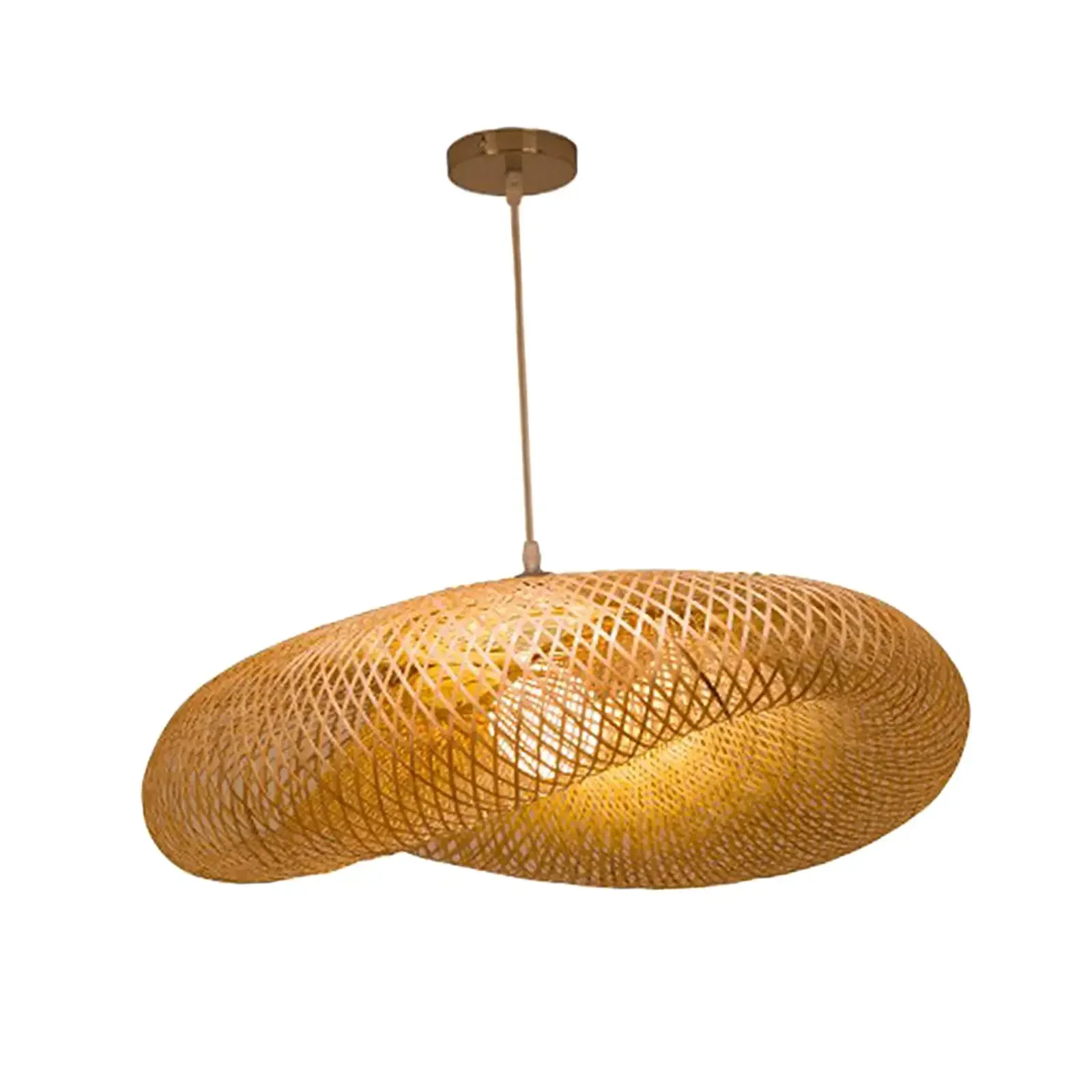 Pendant Lights Pendant Lamp Chandelier Lighting Vintage Pendant Lights Rope Pendant Lamp HandMade Vintage Bamboo Weaving LED Pendant Light Home Hanging Chandelier Lighting Living Room Kitchen Rattan Woven Lamp