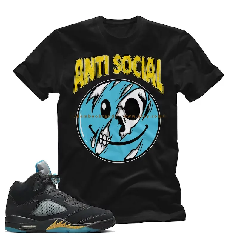 Maglietta Da 5 ''Aqua'' ''A S'' Per Abbinare Retro'' Aqua'' Maniche Lunghe O Corte