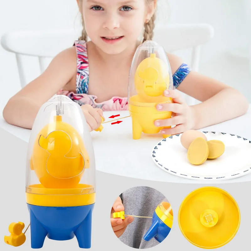 Egg Scrambler Hand Egg Shaker Mixer Food Grade Silicone Spinner Manual Tool In Shell Spinner for Hard Boiled Eggs