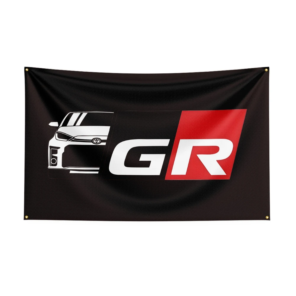 

3x5 Fts GR Sports Racing car Flag for Decor