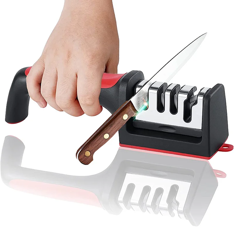 4in1 Knife Sharpener Stainless Steel Quick Knife Sharpening Tool