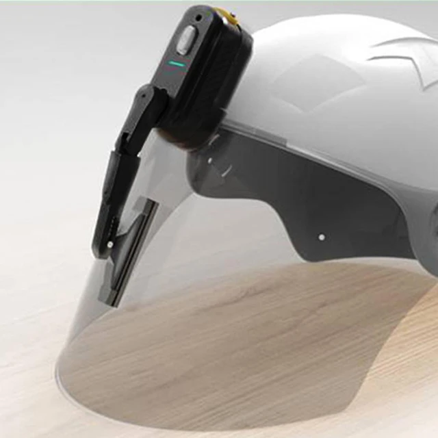 Universal Motorcycle Helmet Windshield Electric Wiper Visor Accessories  Vehicle Waterproof Retractable Helmet Electric Moto Y3C6
