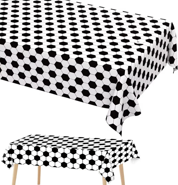 Soccer Theme Tablecloths Football Birthday Party Decorations Soccer Rectangular Plastic Table Cover Perfect for Game Day Parties 2