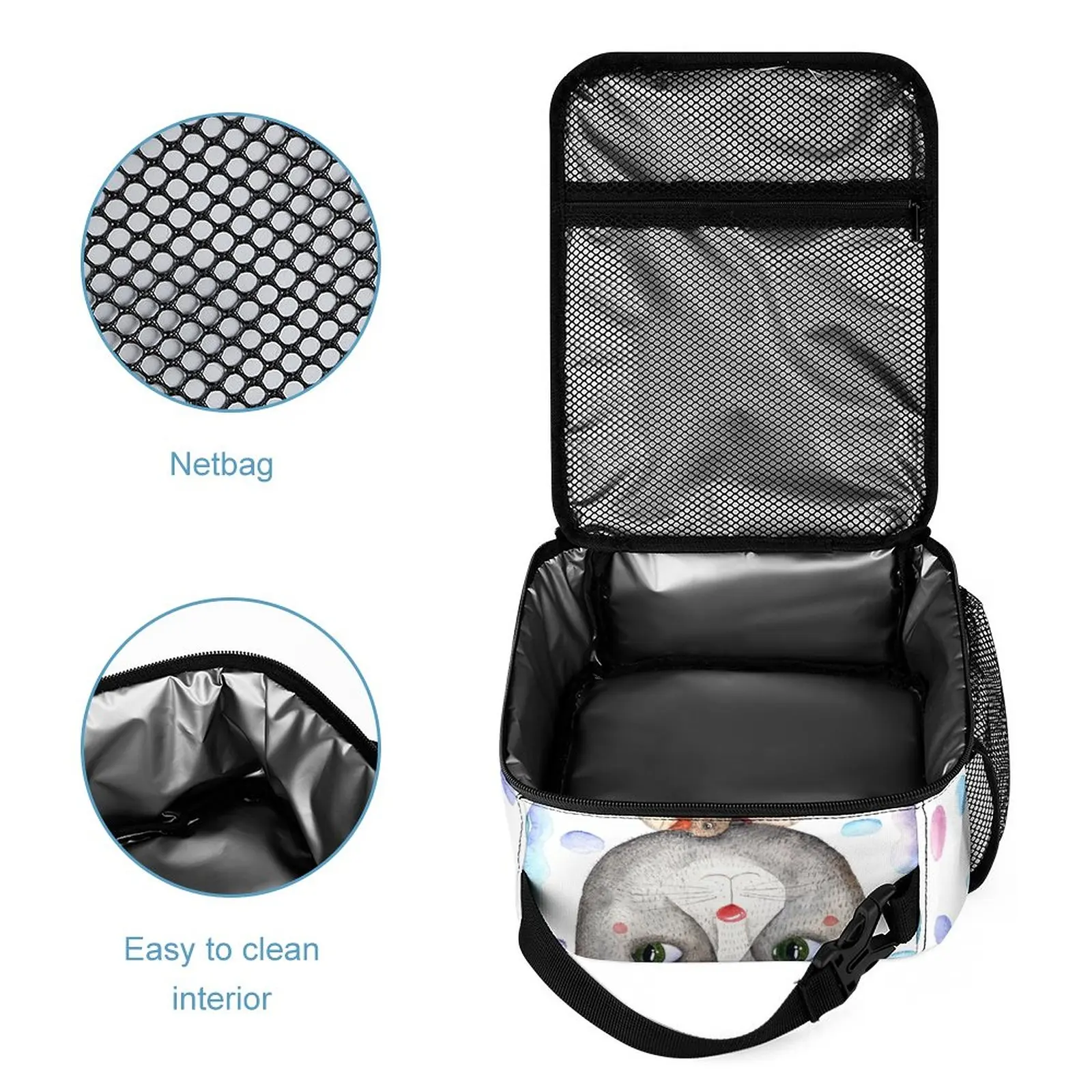 Artistic Student Schoolbag Lunch Bag Pencil Case Three-piece Set Cute Kindergarten School Bags for 2023 Mochila