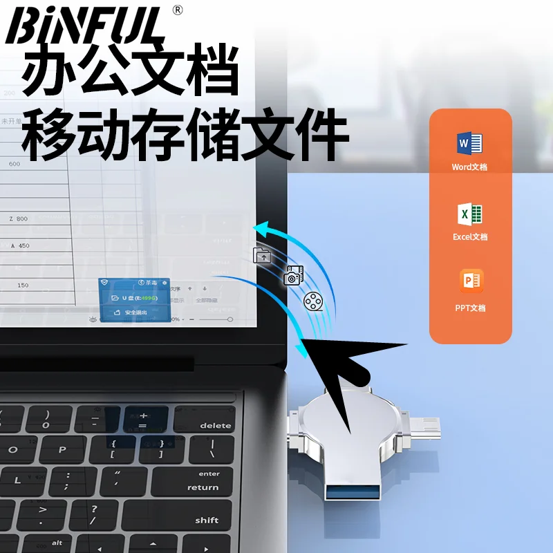 BINFUL Photo Stick 512GB 256GB 2TB 1TB for Flash Drive for iPhone 15/14/13/12pro /11Pro/6/7/8/XR/X iPad Android Storage PC Mac