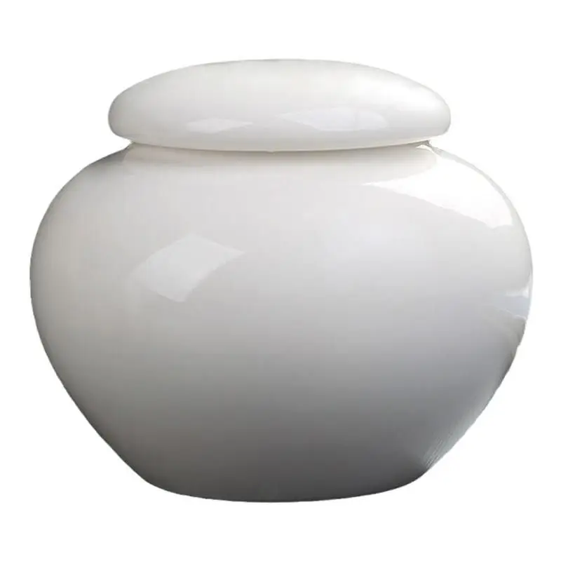 

Pet Ashes Box, Plain White Ceramic Ashes Jar, Cremation And Burial Ashes Cup, Cat, Dog, Elegant Death Ashes Jar