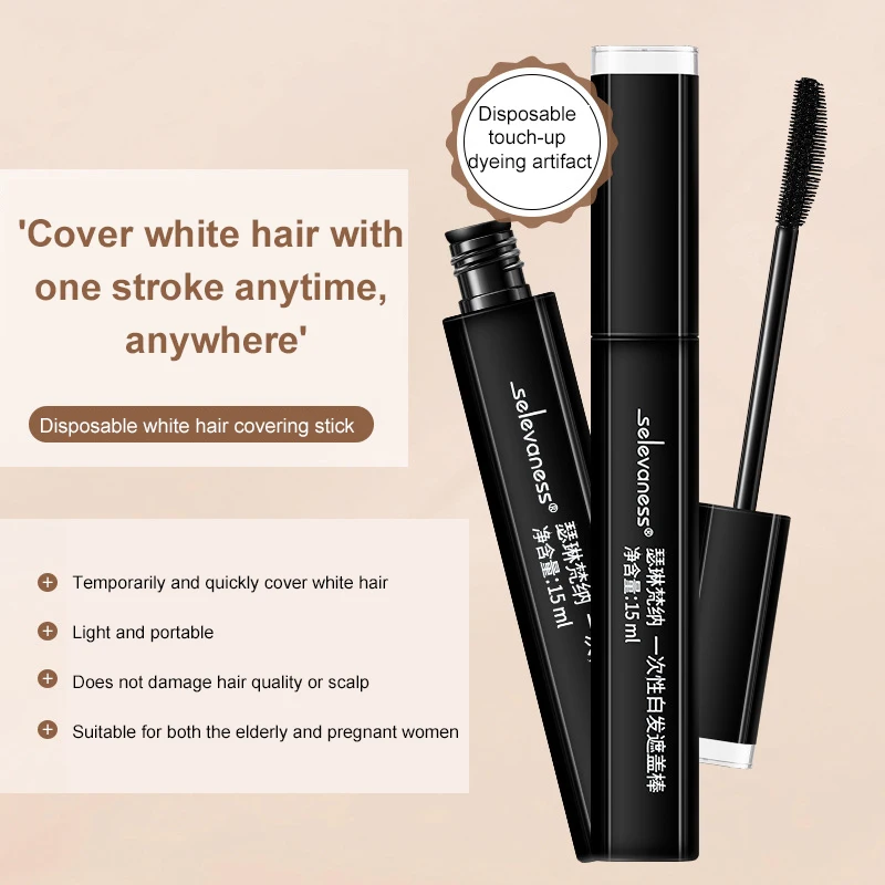 Instant Touch-Up Hair Color Pen: New Black Brown for Fast Gray Root Coverage