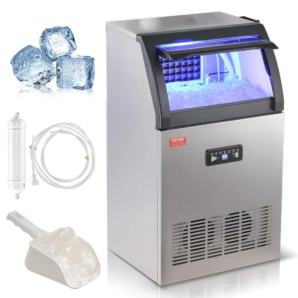 High Efficiency Commercial Ice Maker Machine 130lbs Production