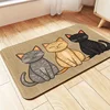 Non-Slip Cat and Dog Feeding Mat Cute Pattern Leakproof Waterproof Easy Clean Surface Machine Washable Durable for All Breeds 3