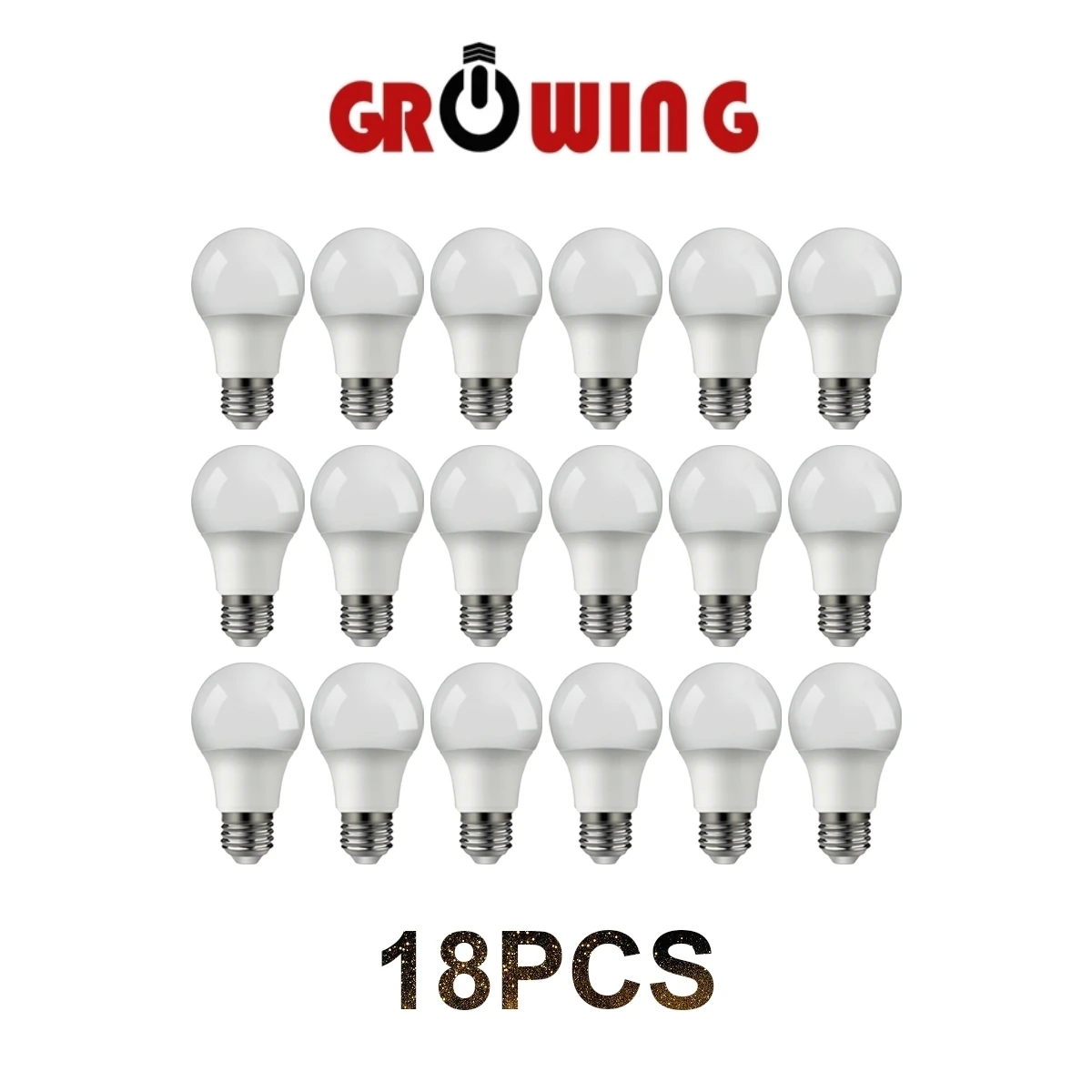 18pcs LED BULB A60 8W-18W  E27 B22 AC220V-240V 3000k 4000K 6000K Energy Saving Lamp For Home Office Interior Decoration