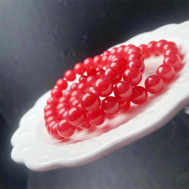 

8MM Natural Rhodonite Bracelet For Women Reiki Yoga Bracelet Men Healing Bangle Wristband Jewelry Gift