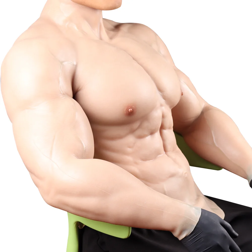 Amazon.com: PROPFE Realistic Silicone Muscle Suit Fake Half Body Chest  Muscle Belly Simulation Skin Silicone for Halloween Cosplay : Clothing,  Shoes & Jewelry