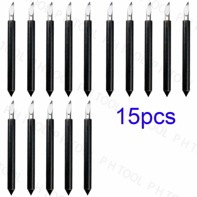 15pcs Real Deep Cut Blade Vinyl Cutter Offset for Cricut Maker 3 2