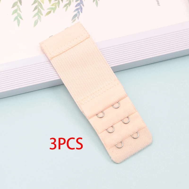3Pcs Bra Extenders Strap Extension 2 Hooks 3 Rows Women Intimates Lengthened Bra Hook Extender Bra Intimates Accessories