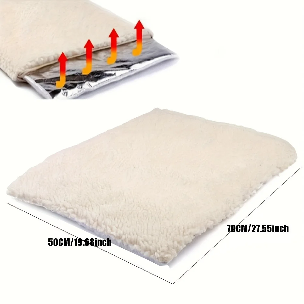Self-Warming Pet Pads Blanket Puppy Pad Warm Cushion Mat for Cats Dogs Washable Pets with Thermal Body Heat Reflecting Core Pad 2