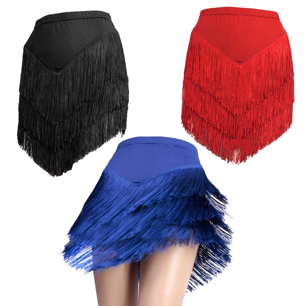 Irregular short fringe skirt latin dress women latin dance competition dresses ballroom dancing clothes