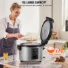 VEVOR Commercial Rice Cooker, 15L Large Rice Cooker and Warmer with Nonstick Inner Pot, Fast Cooking and 12-Hour Keep Warm 3