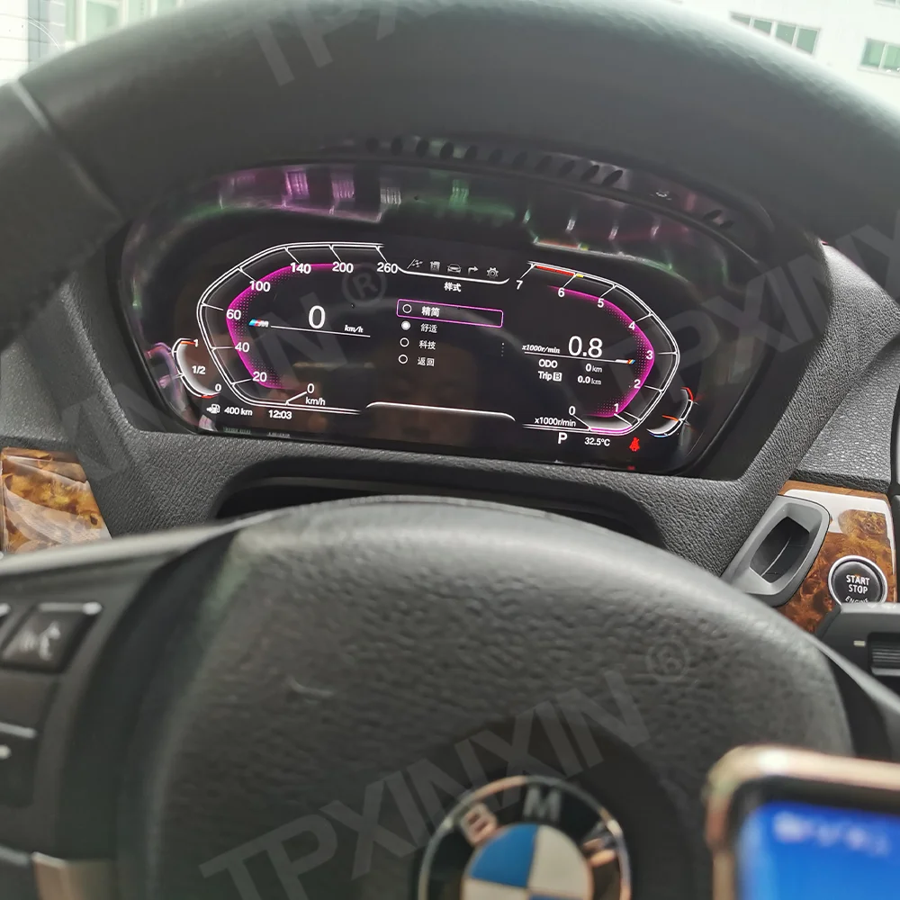 

M Sport для BMW X5 E70 X6 E71 2007-2013 цифровой кластер Виртуальная кабина автомобильный мультимедийный плеер приборная панель Измеритель Скорости экран 12,3