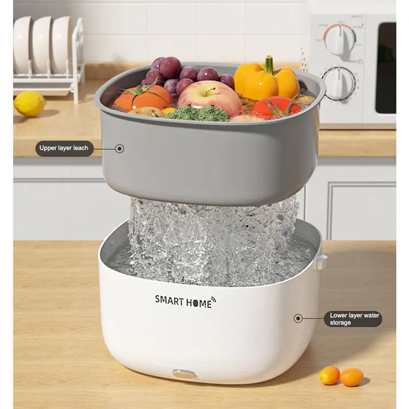 Xiaomi Electric Fruit And Vegetable Cleaning Machine, Food Ultrasonic Cleaning Bucket, Large Capacity Cleaning Machine 2