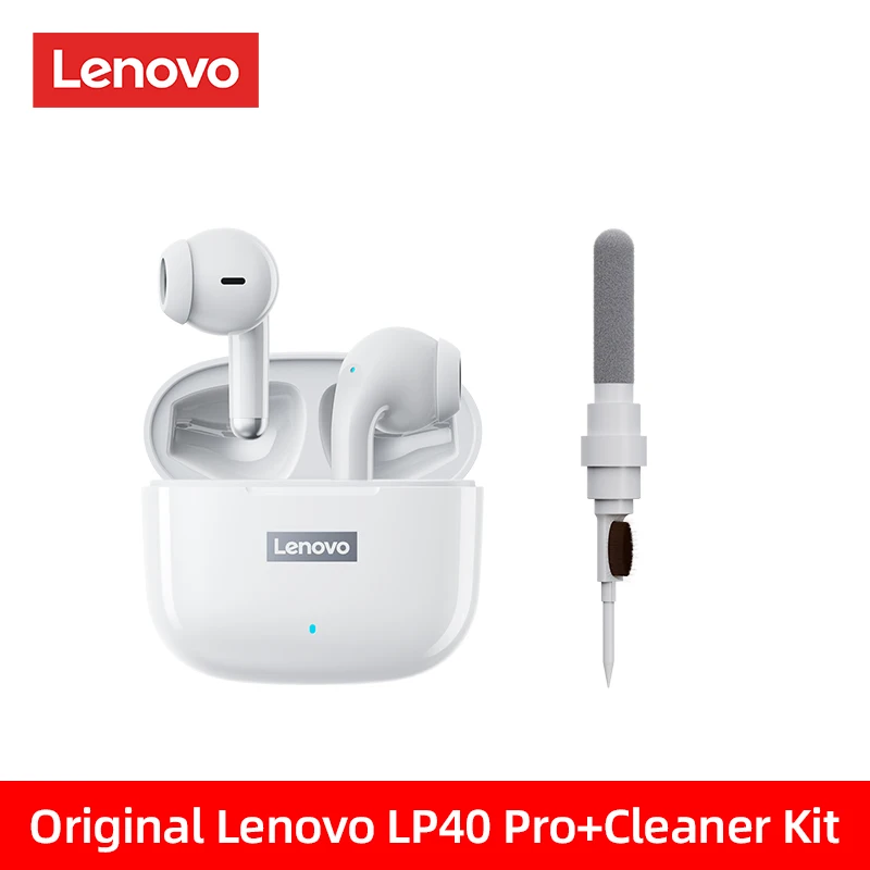 Original Lenovo LP40 Pro TWS Earphones Wireless Bluetooth 5.1 Sport Noise Reduction Headphones Touch Control 250mAH 2022 New 