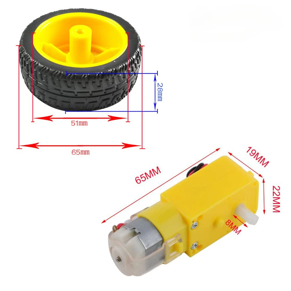 TT Motor-Boîte de vitesses électrique, 200 tr/min, 3-6V, moteurs magnétiques à engrenages à arbre pour touristes avec plastique, rapport de roue 1:48, moteur CC pour Ardu37