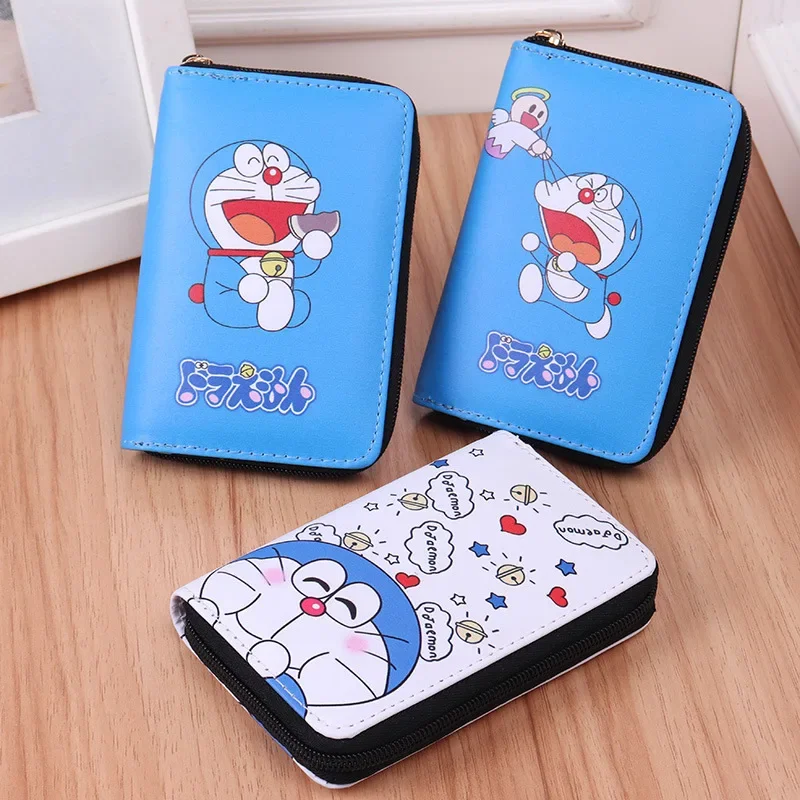 Doraemon's new wallet cartoon card holder cute zipper pu multi-compartment boys and girls student coin purse clutch 2