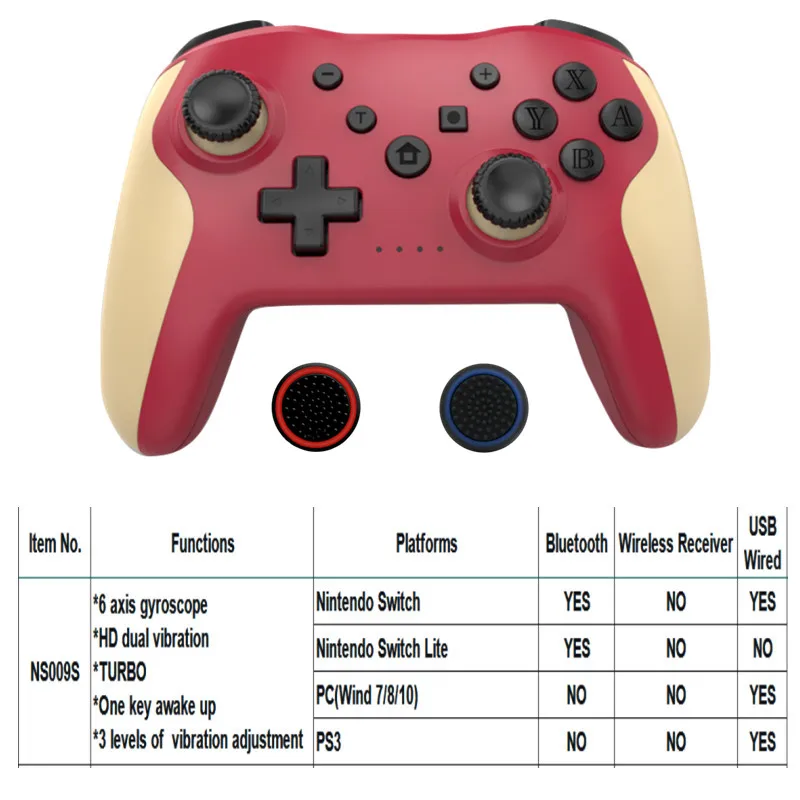Bluetooth 2.4G Wireless Controller For Nintendo Switch Pro Smartphone PC TV Box Tablet PS3 Tesla Gamepad PC Joystick Controller 