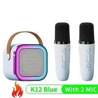 K12 Wireless Bluetooth Speaker with 2 Microphone RGB Portable Music Player Karaoke Machine for  Family Singing Children's Gifts 2