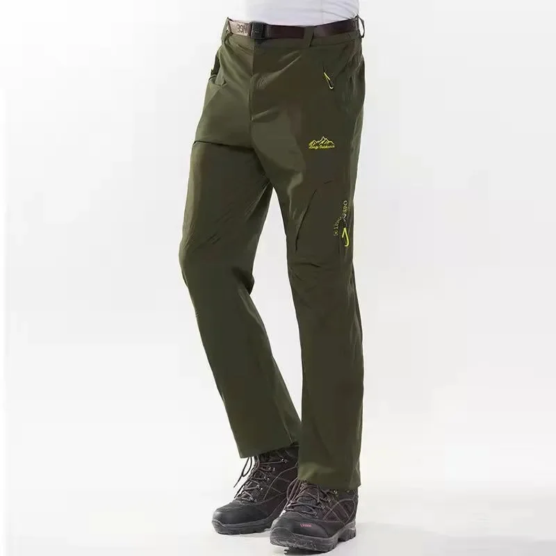 

Men Sports Casual Pants Summer Thin Stretchable Outdoor Hiking Quick Drying Tactical Male Trekking Waterproof Trousers
