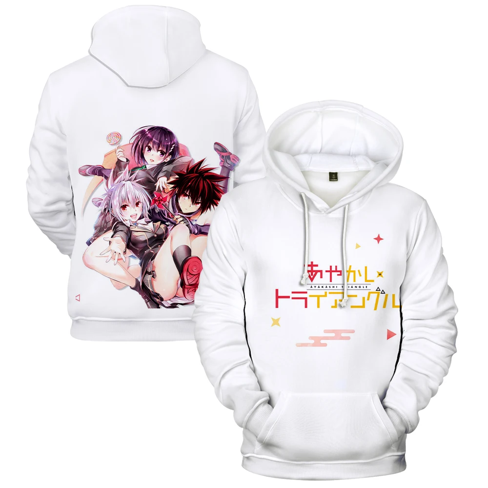 Ayakashi Triangle Anime Hoodie New Japan Manga Long Sleeve Woman Man Sweatshirt Harajuku Streetwear 3D Clothes