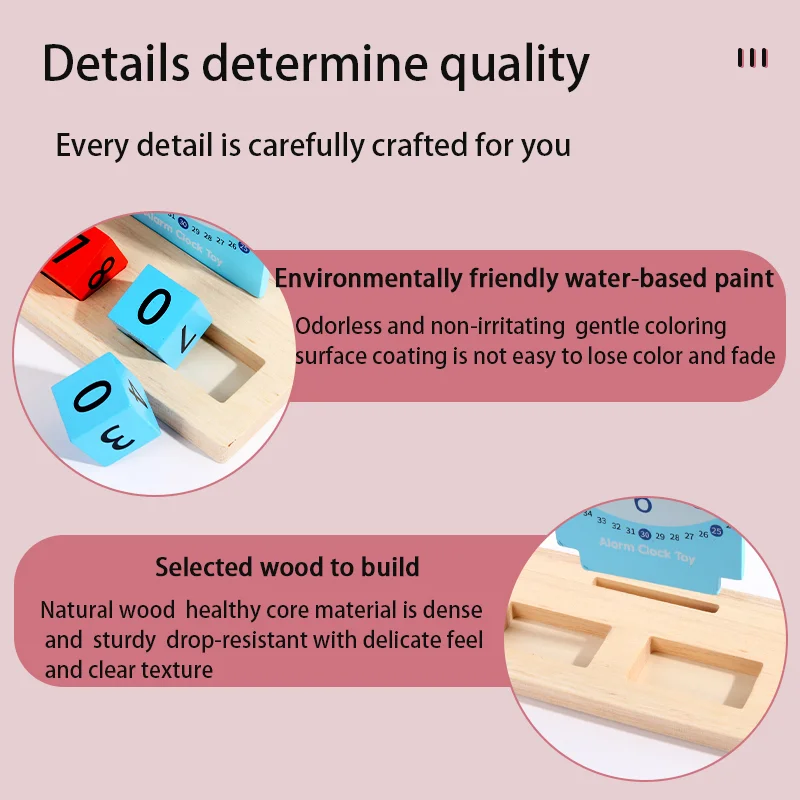 Children's clock teaching aids, educational toys, kindergarten time learning cognition, baby enlightenment gift 5