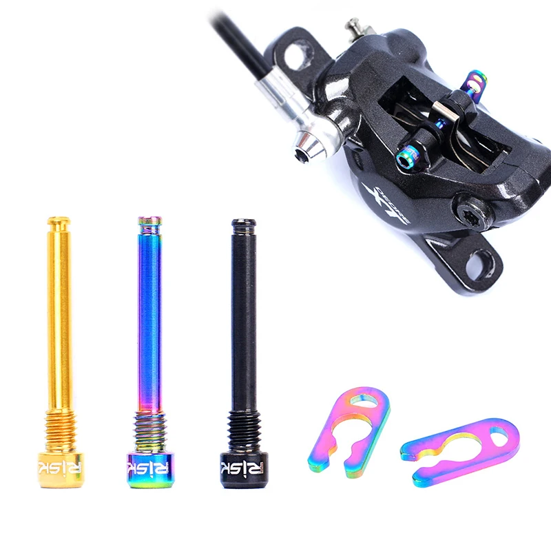Bicycle Hydraulic Disc Brake Pad Bolts M4 Titanium Alloy Fixing Pin